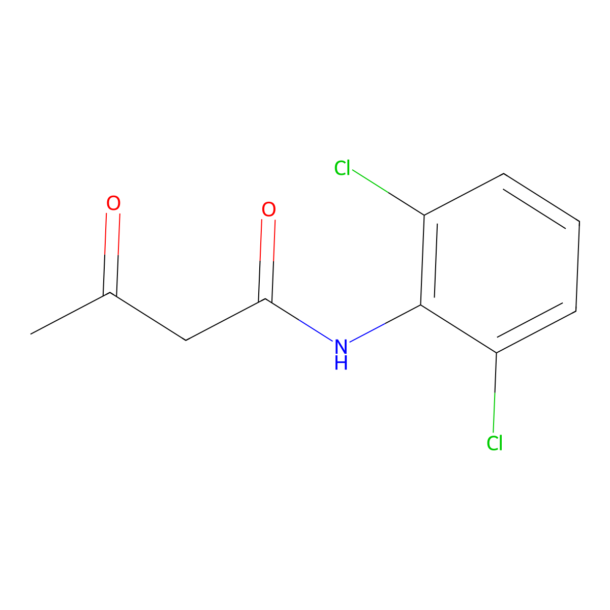2,6-Dichloroacetoacetanilid molecular structure, CAS 414906-63-1