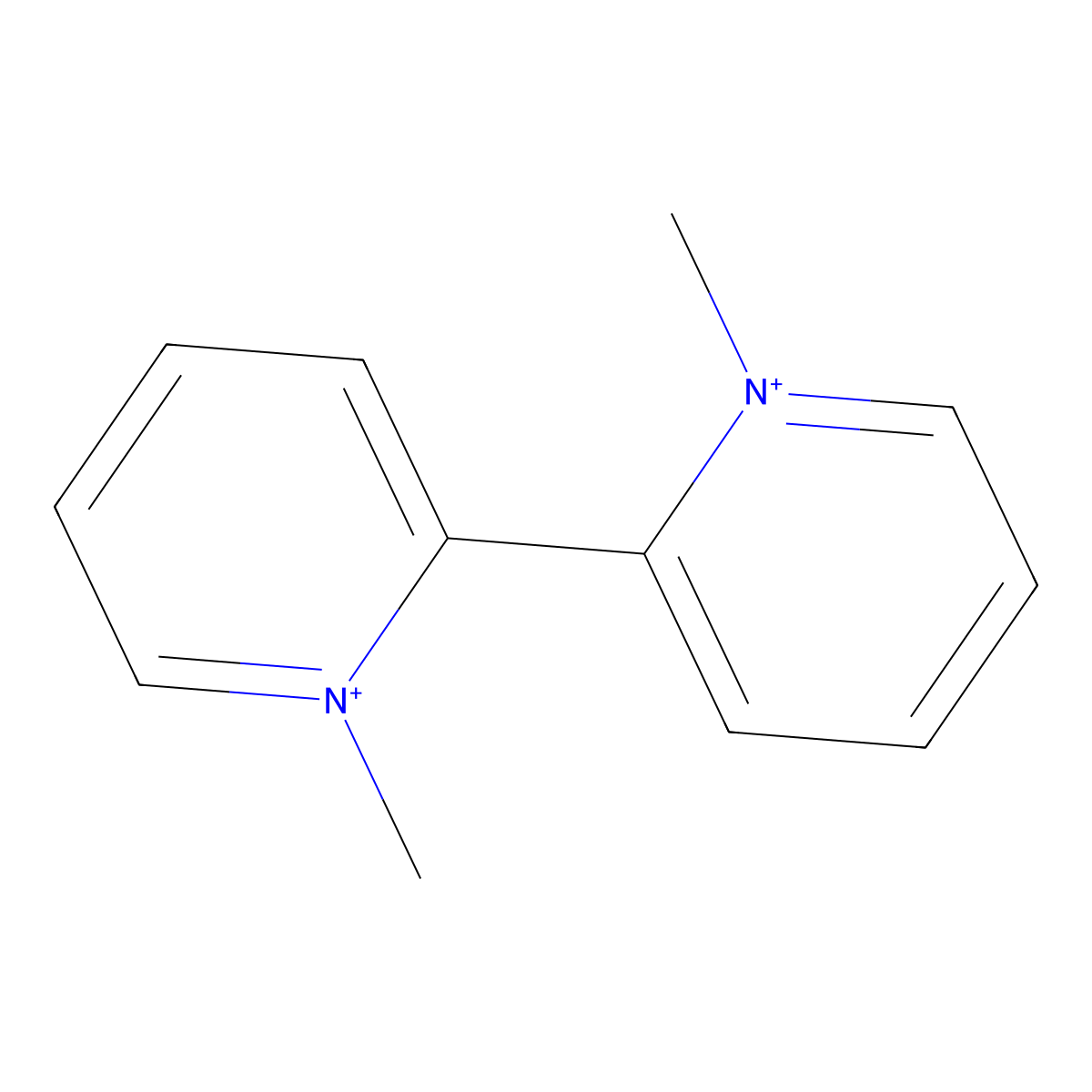 2,2'-Bipyridinium, 1,1'-dimethyl- molecular structure, CAS 41491-80-9