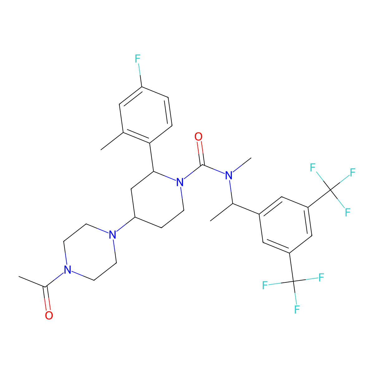 (R)-Casopitant molecular structure, CAS 414910-26-2
