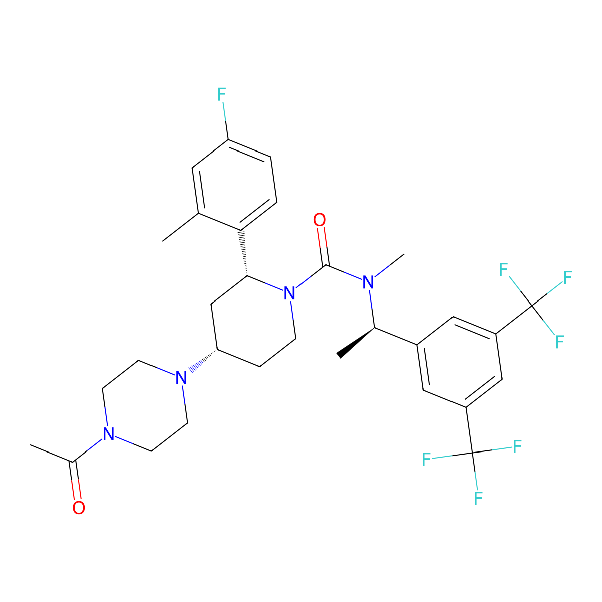 Casopitant molecular structure, CAS 414910-27-3