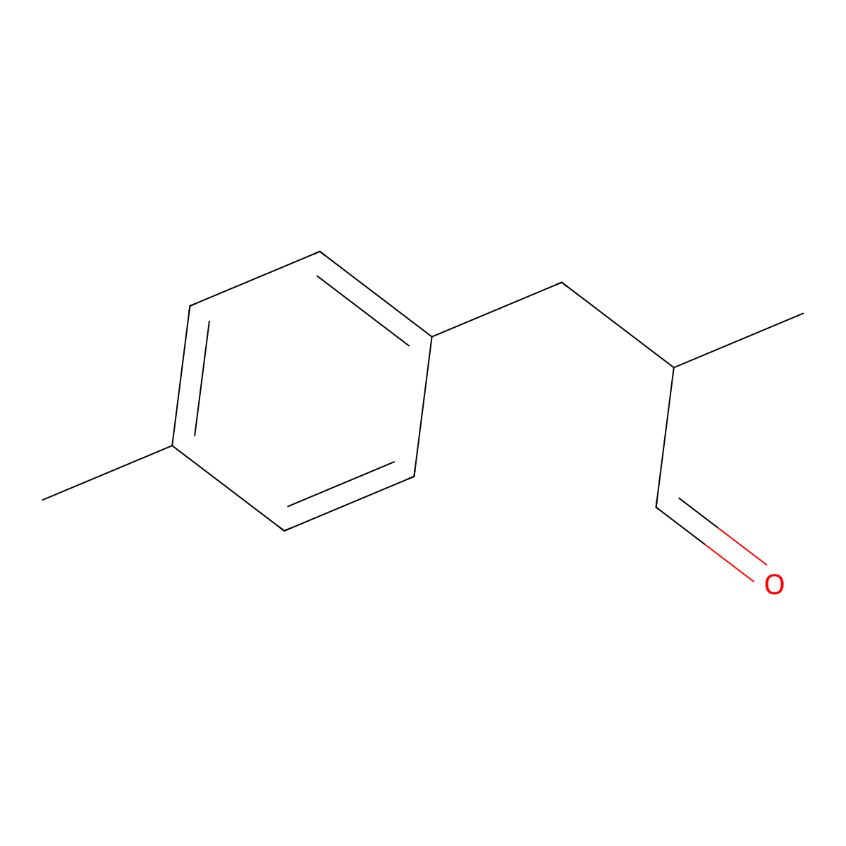 2-Methyl-3-(p-tolyl)propanal molecular structure, CAS 41496-43-9