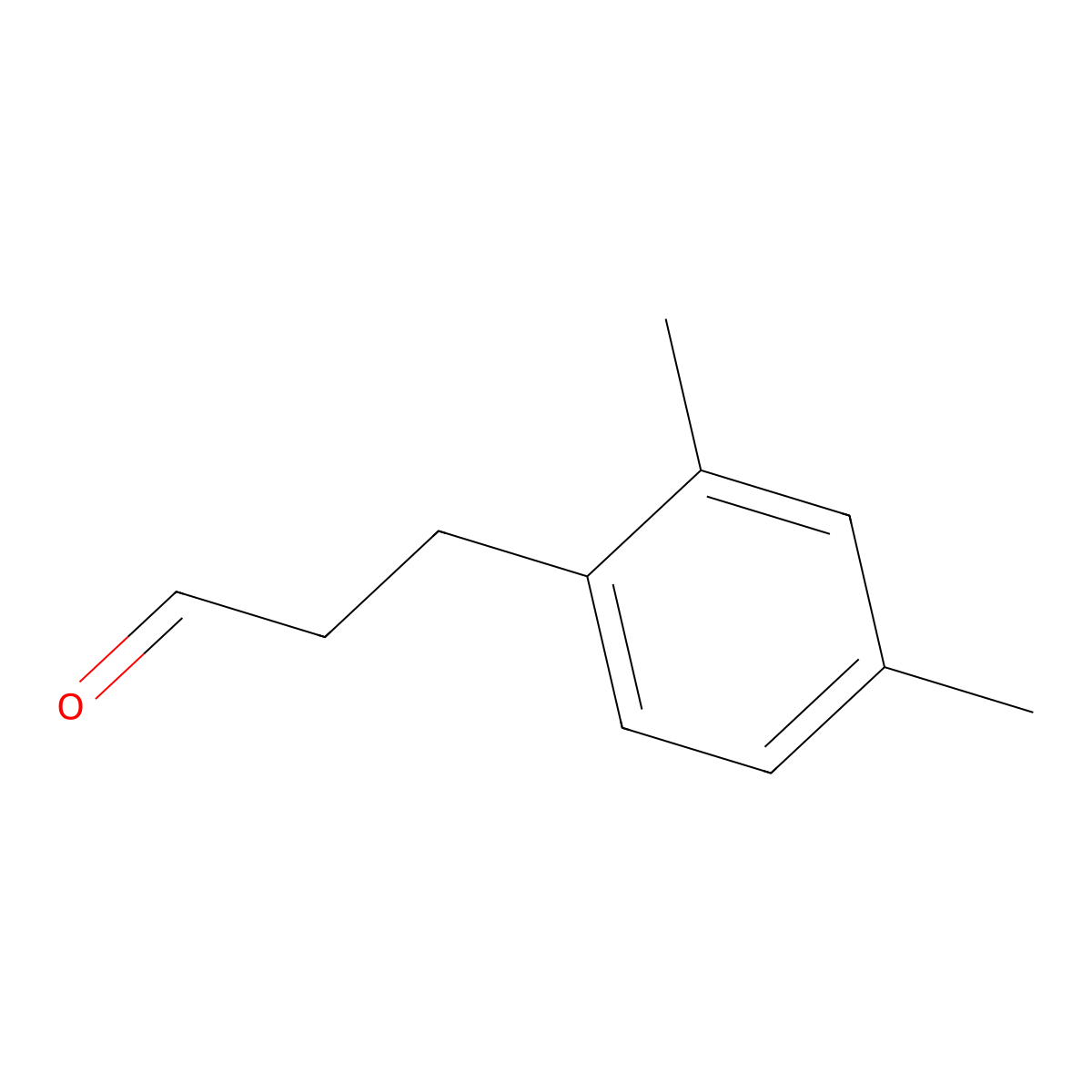 3-(2,4-Dimethylphenyl)propanal molecular structure, CAS 41496-45-1