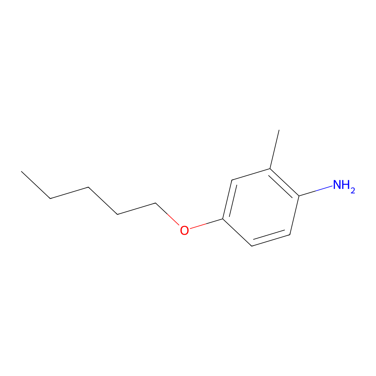 2-Methyl-4-(pentyloxy)aniline molecular structure, CAS 41497-58-9