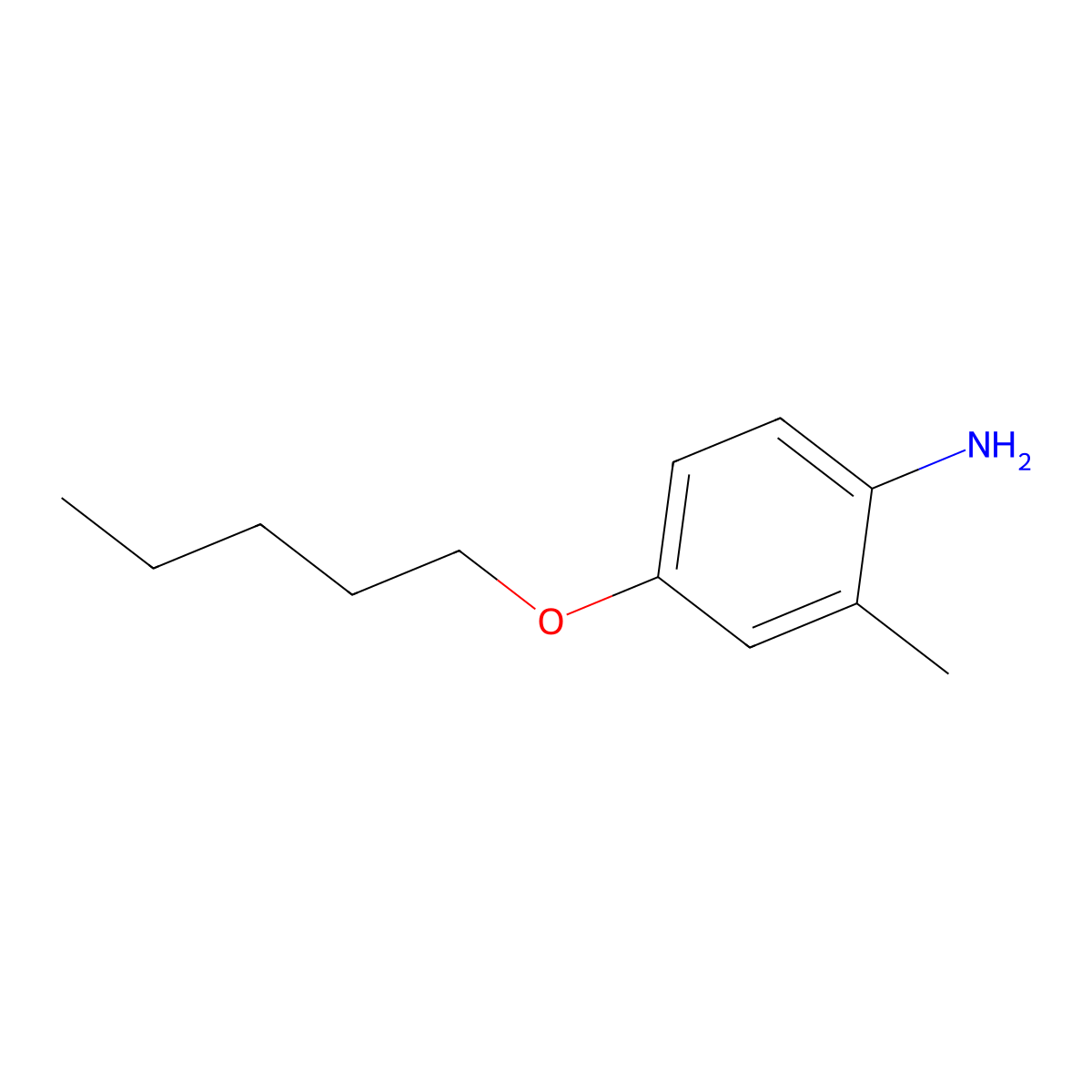 2-Methyl-4-(pentyloxy)aniline molecular structure, CAS 41497-58-9