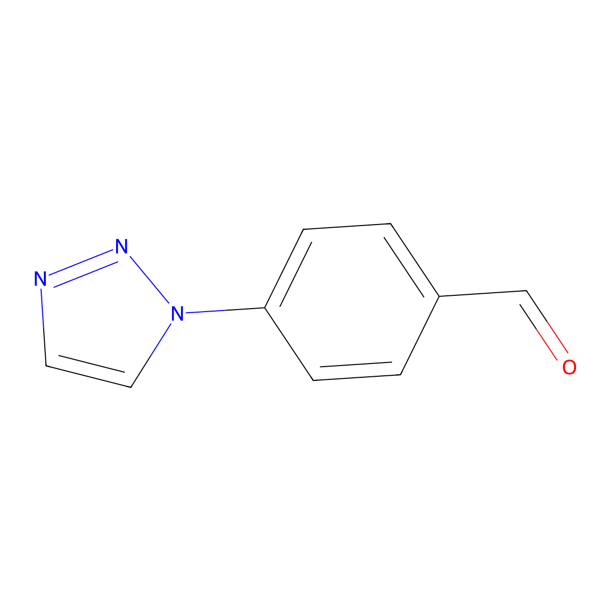 4-(1H-1,2,3-Triazol-1-YL)benzaldehyde molecular structure, CAS 41498-10-6