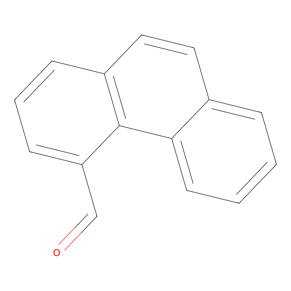 Phenanthrene-4-carbaldehyde molecular structure, CAS 41498-43-5