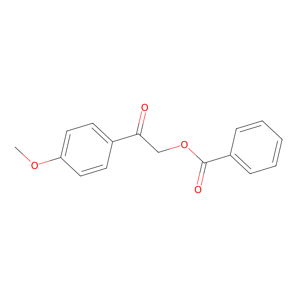 2-(4-Methoxyphenyl)-2-oxoethyl benzoate molecular structure, CAS 41499-11-0