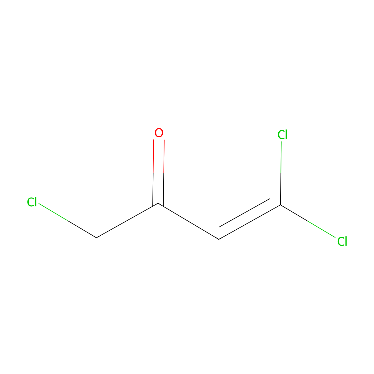 1,4,4-Trichlorobut-3-en-2-one molecular structure, CAS 41501-60-4