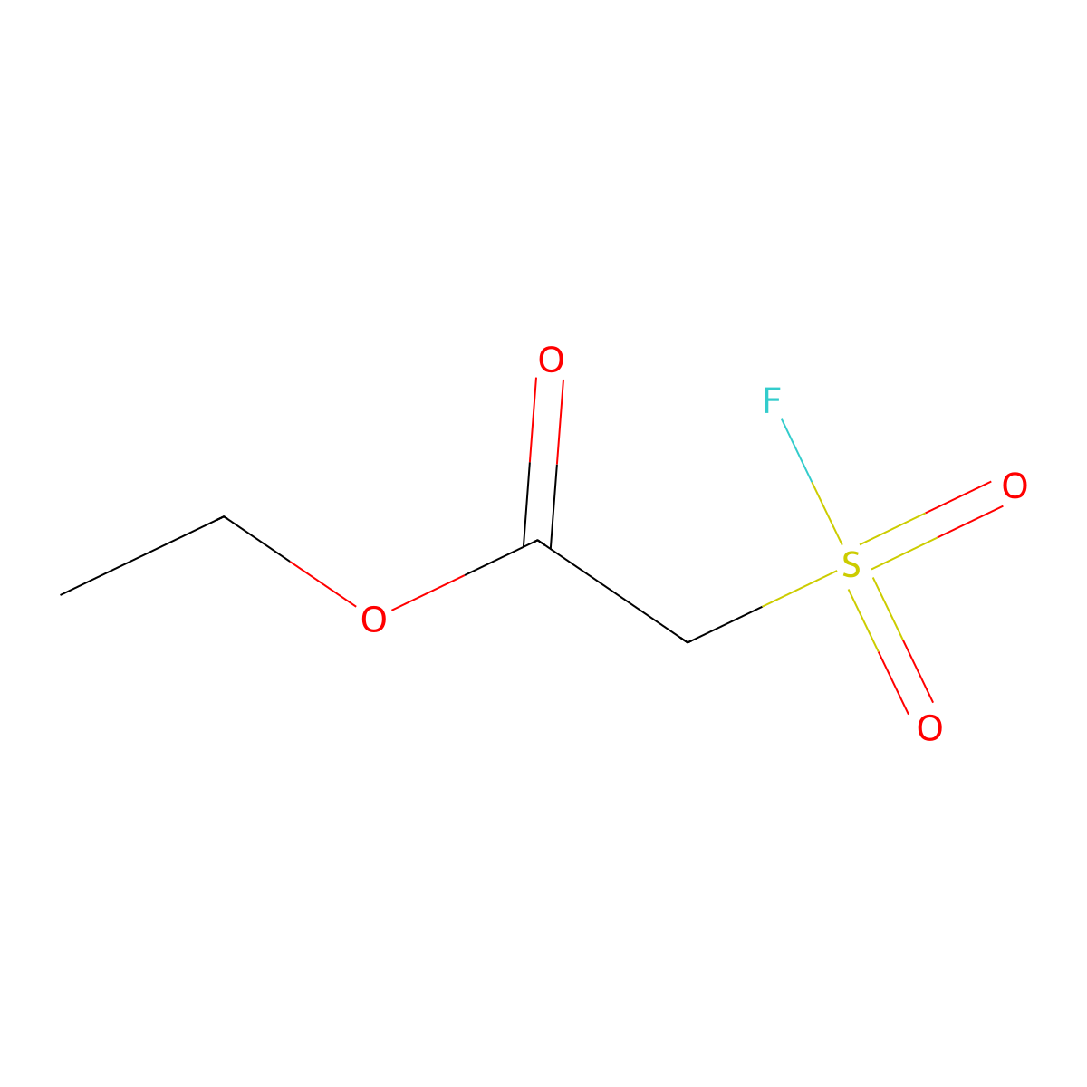 Ethyl 2-(fluorosulfonyl)acetate molecular structure, CAS 41505-92-4