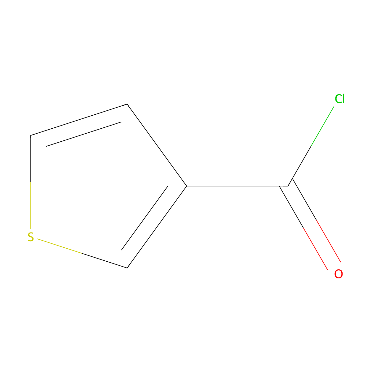 3-Thenoyl chloride molecular structure, CAS 41507-35-1