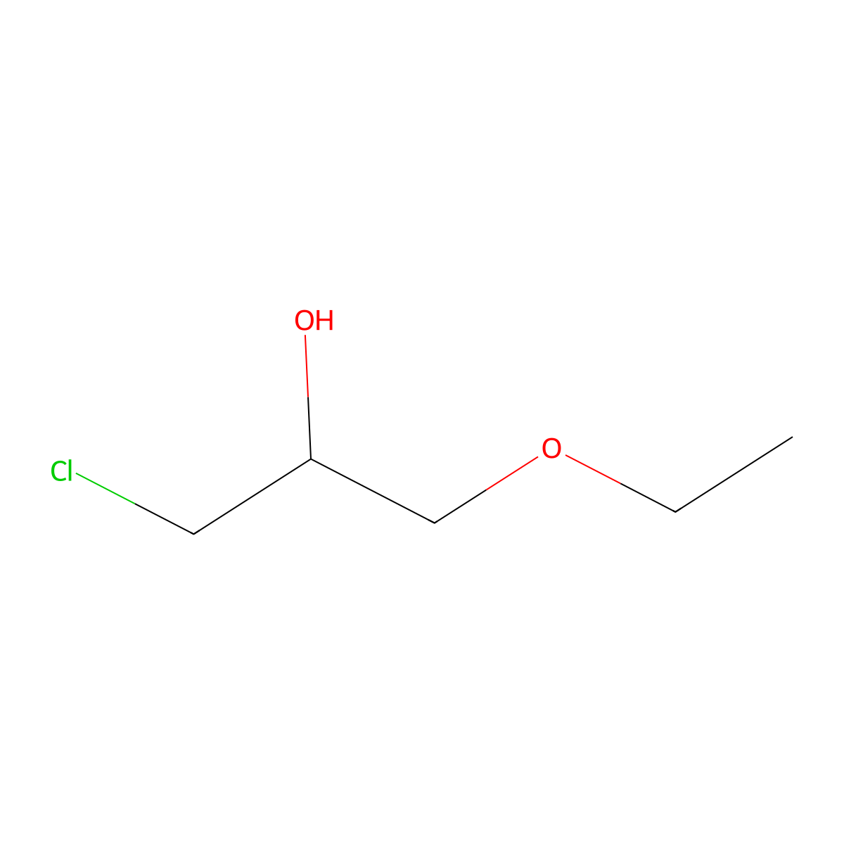 1-Chloro-3-ethoxy-2-propanol molecular structure, CAS 4151-98-8