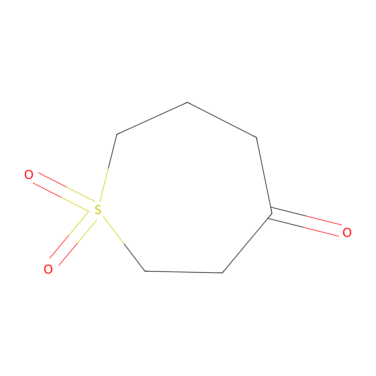 1Lambda6-thiepane-1,1,4-trione molecular structure, CAS 41511-88-0