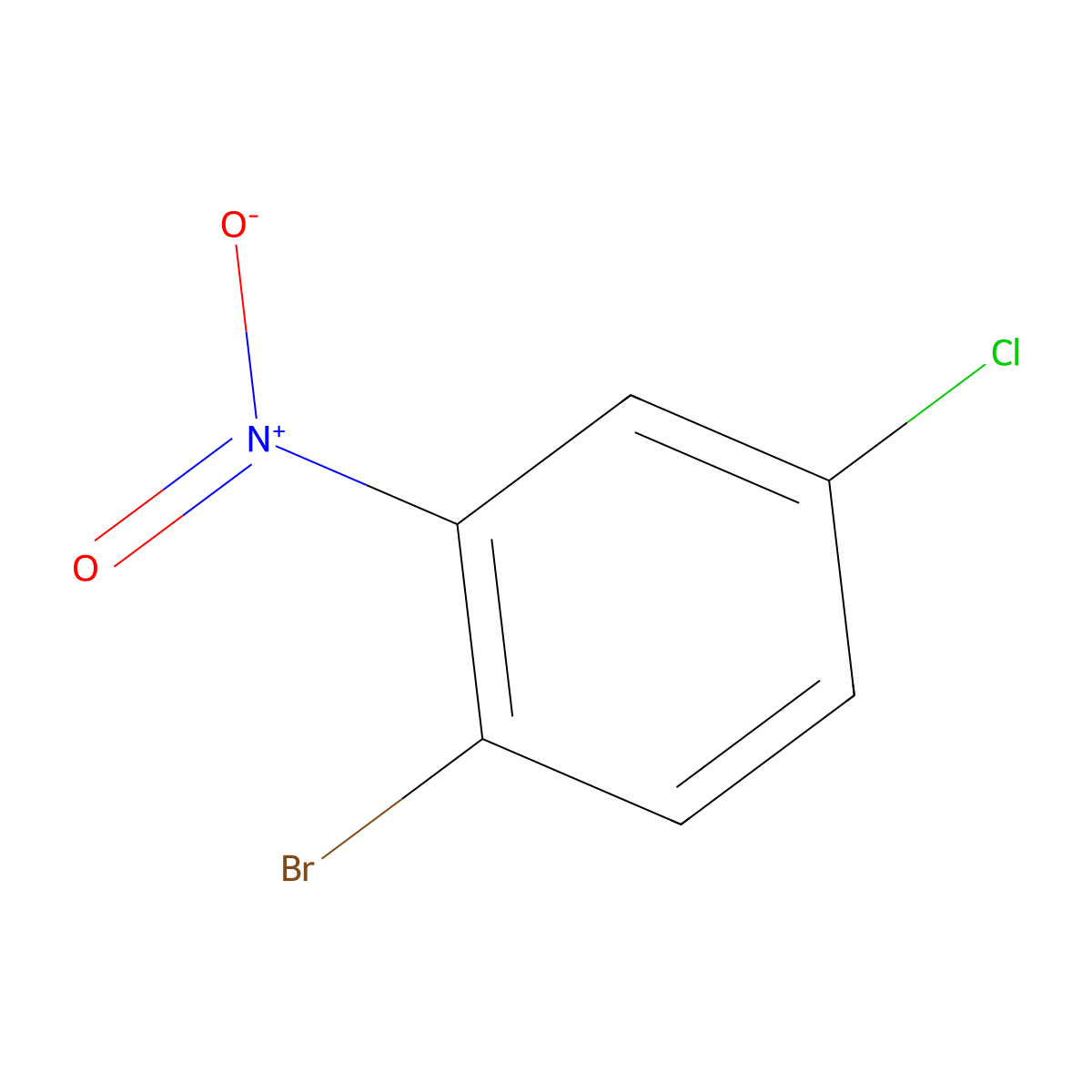 2-Bromo-5-chloronitrobenzene molecular structure, CAS 41513-04-6