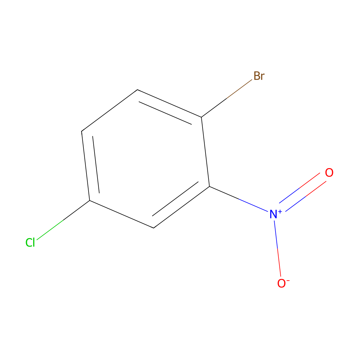 2-Bromo-5-chloronitrobenzene molecular structure, CAS 41513-04-6