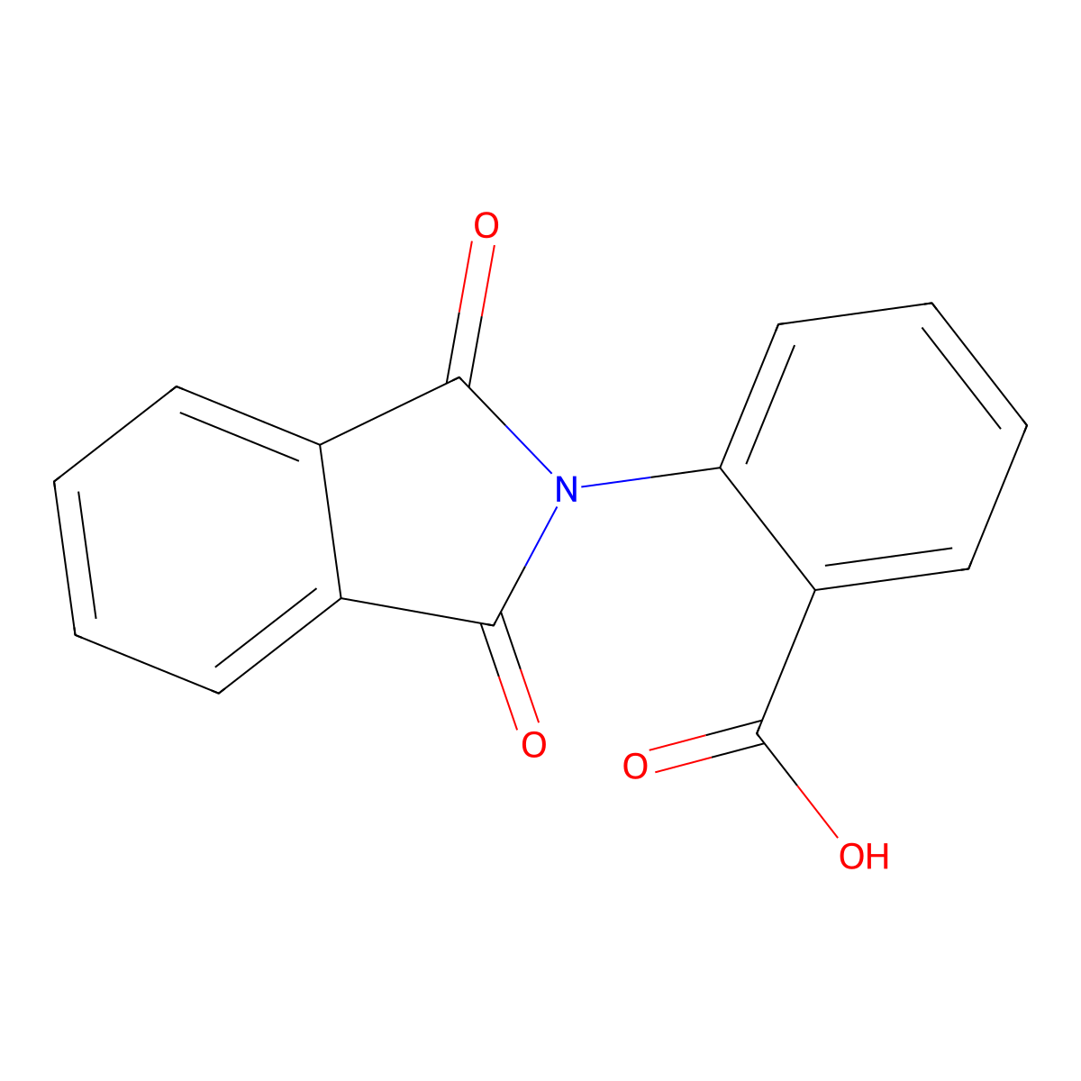 N-(2-Carboxyphenyl)Phthalimide molecular structure, CAS 41513-78-4