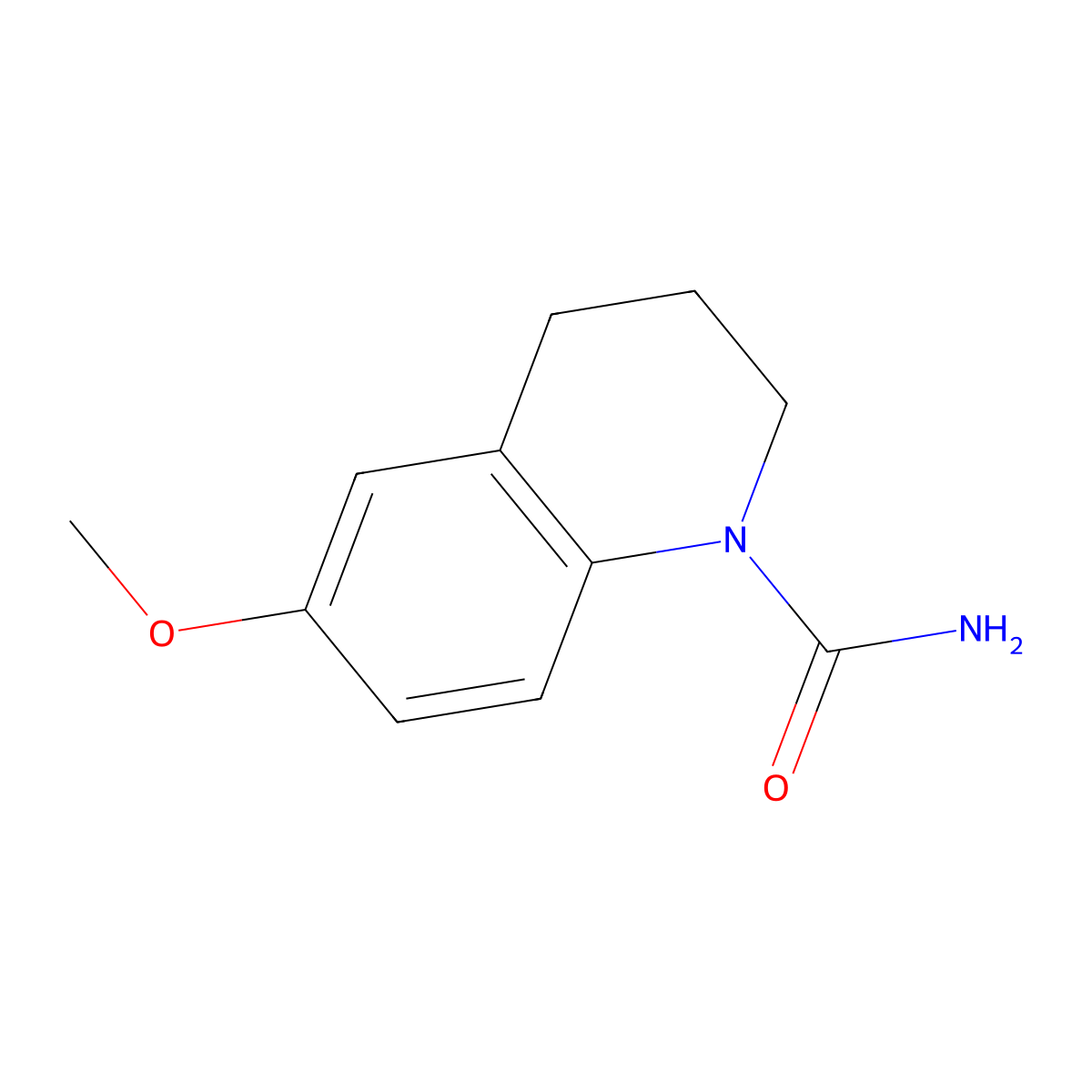 6-methoxy-3,4-dihydroquinoline-1(2H)-carboxamide molecular structure, CAS 41519-43-1