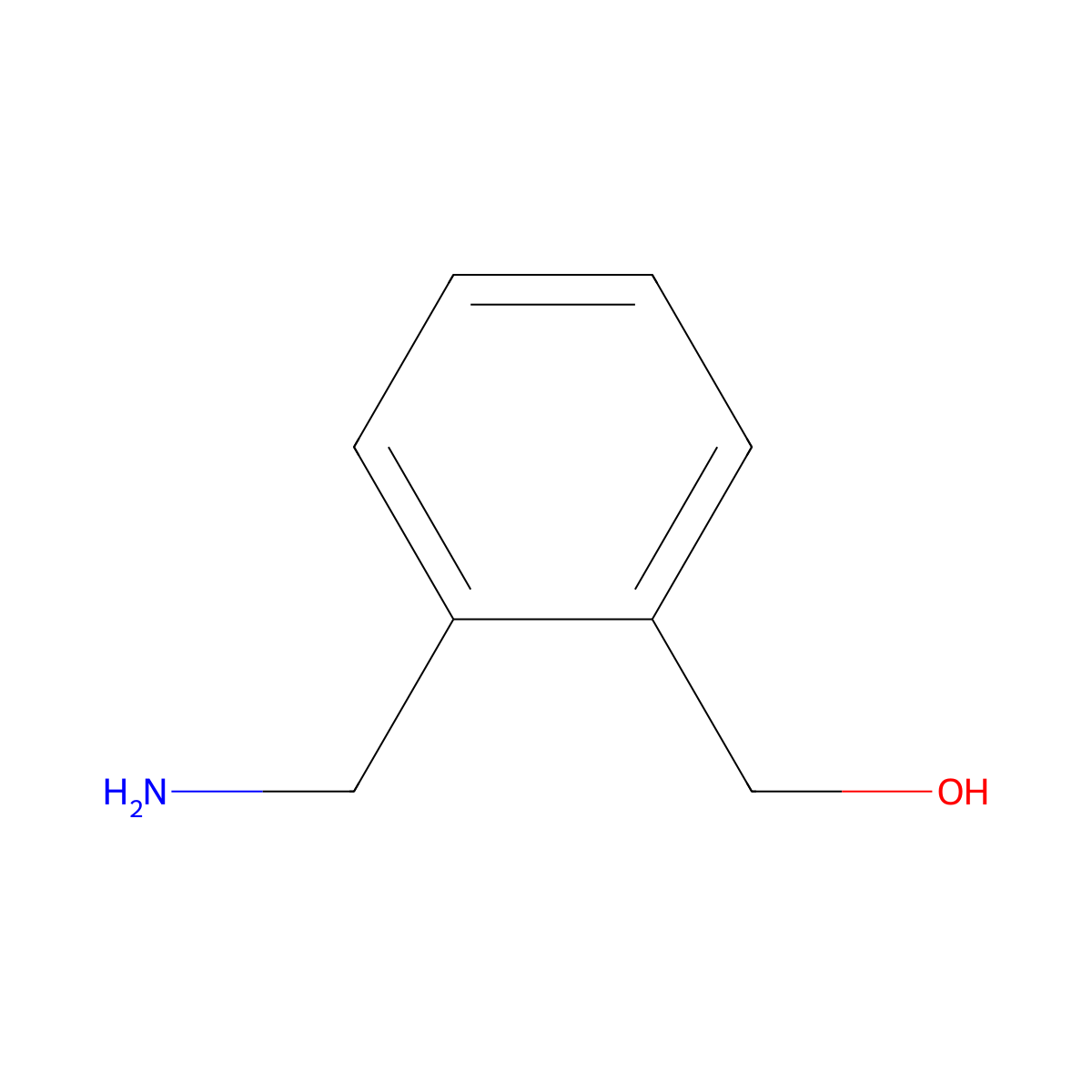(2-(Aminomethyl)phenyl)methanol molecular structure, CAS 4152-92-5