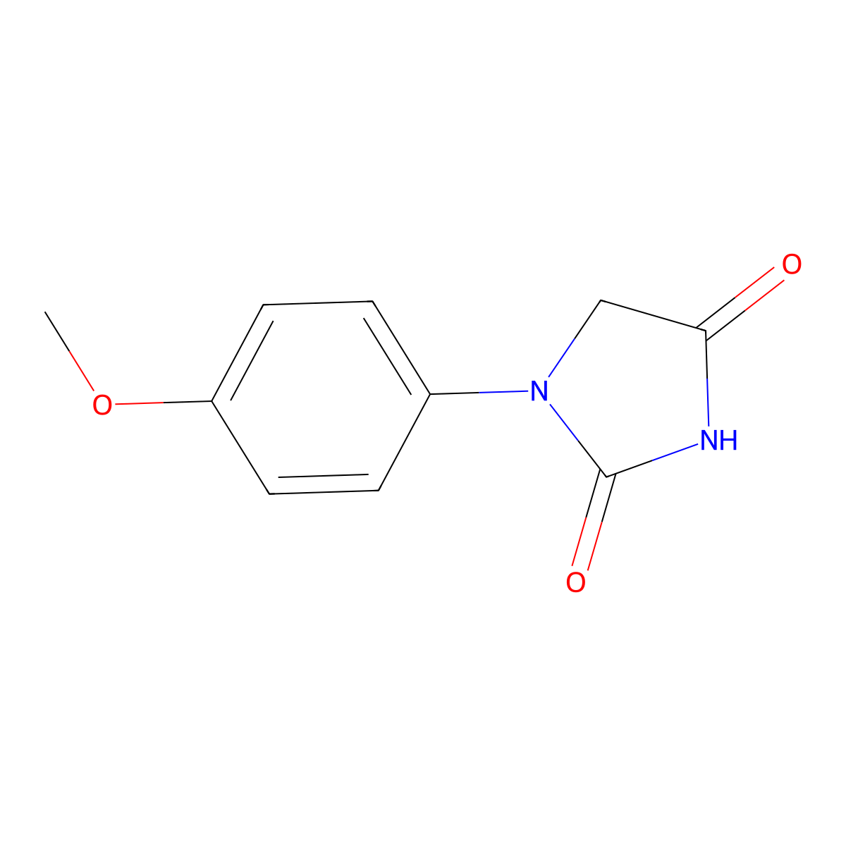 1-(4-Methoxyphenyl)hydantoin molecular structure, CAS 41526-30-1