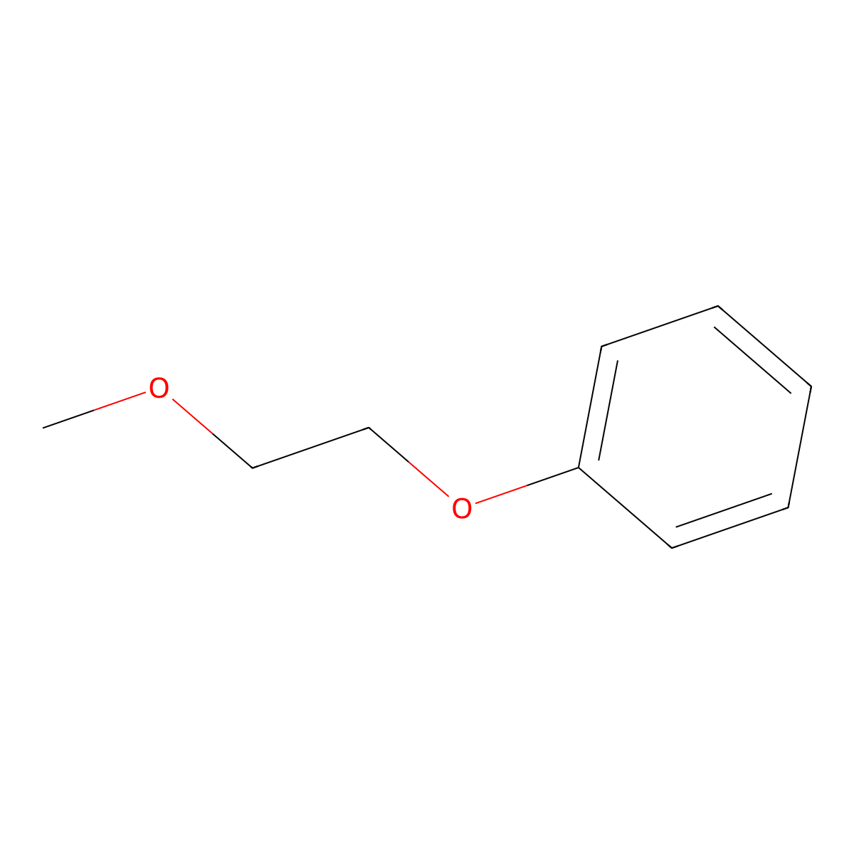 2-Methoxyethyl phenyl ether molecular structure, CAS 41532-81-4