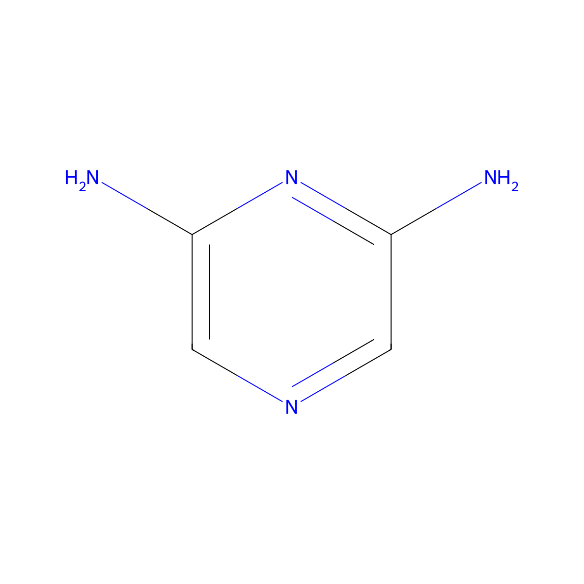 2,6-Pyrazinediamine molecular structure, CAS 41536-80-5