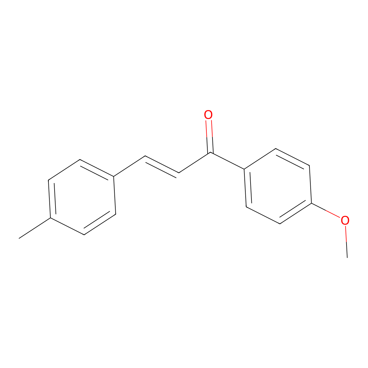 (2E)-1-(4-Methoxyphenyl)-3-(4-methylphenyl)-2-propen-1-one molecular structure, CAS 41564-65-2