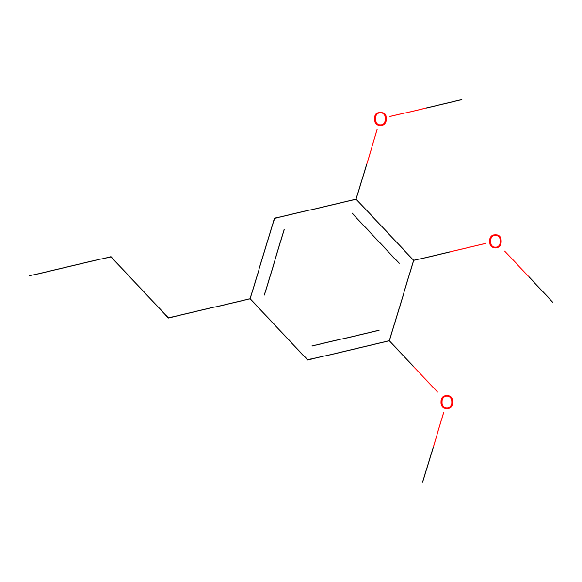 1,2,3-Trimethoxy-5-propylbenzene molecular structure, CAS 41564-88-9