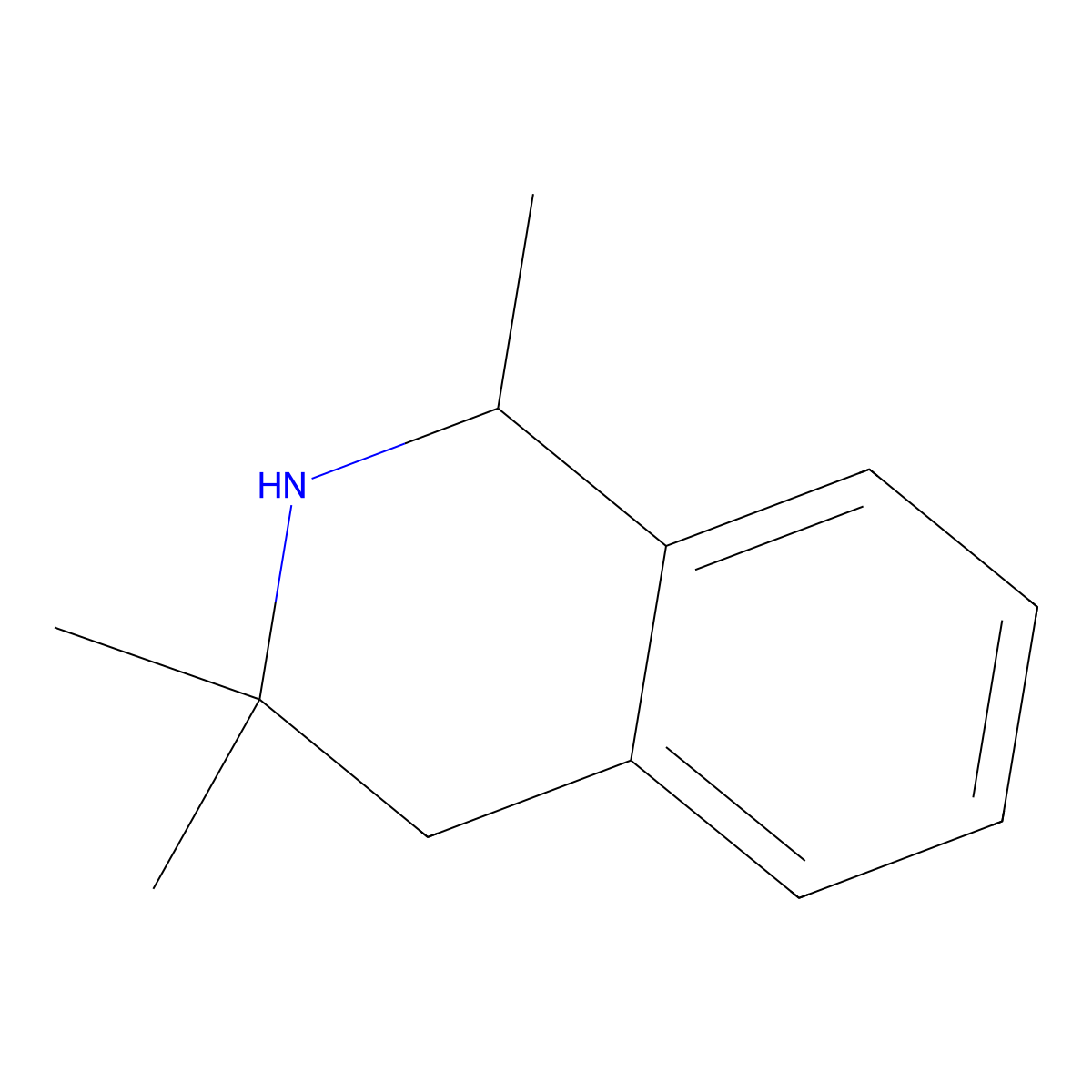 1,3,3-Trimethyl-1,2,3,4-tetrahydroisoquinoline molecular structure, CAS 41565-97-3