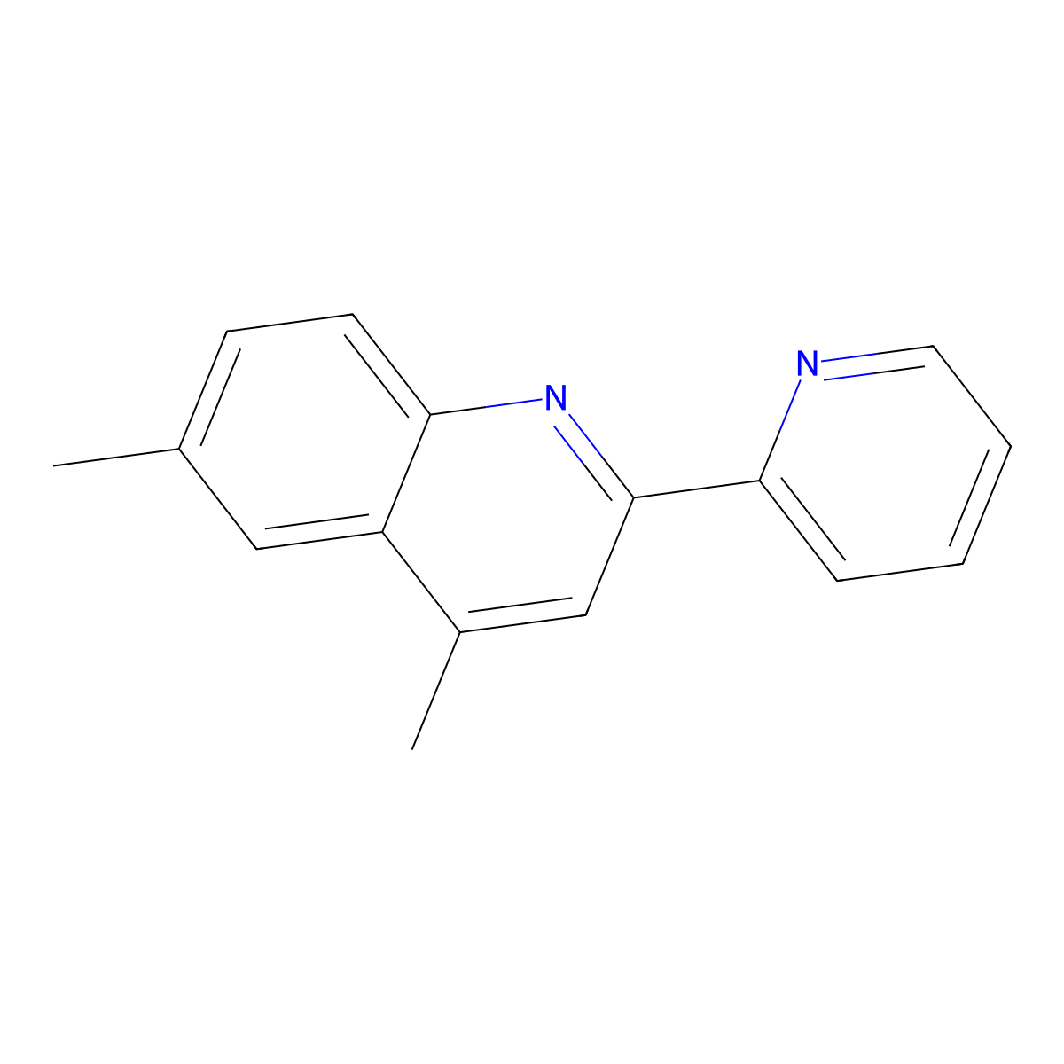 4,6-Dimethyl-2-(pyridin-2-yl)quinoline molecular structure, CAS 415678-29-4