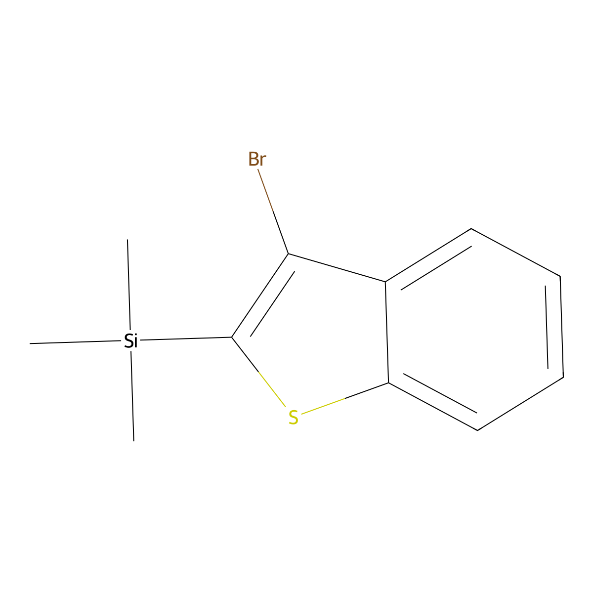 (3-BromobenZo[b]thiophen-2-yl)trimethylsilane molecular structure, CAS 415680-08-9