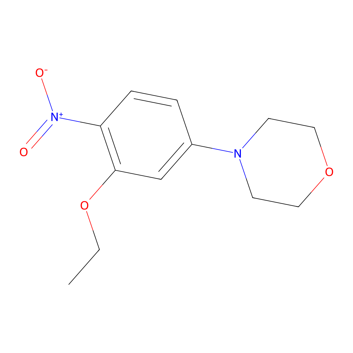 4-(3-Ethoxy-4-nitrophenyl)morpholine molecular structure, CAS 415686-74-7