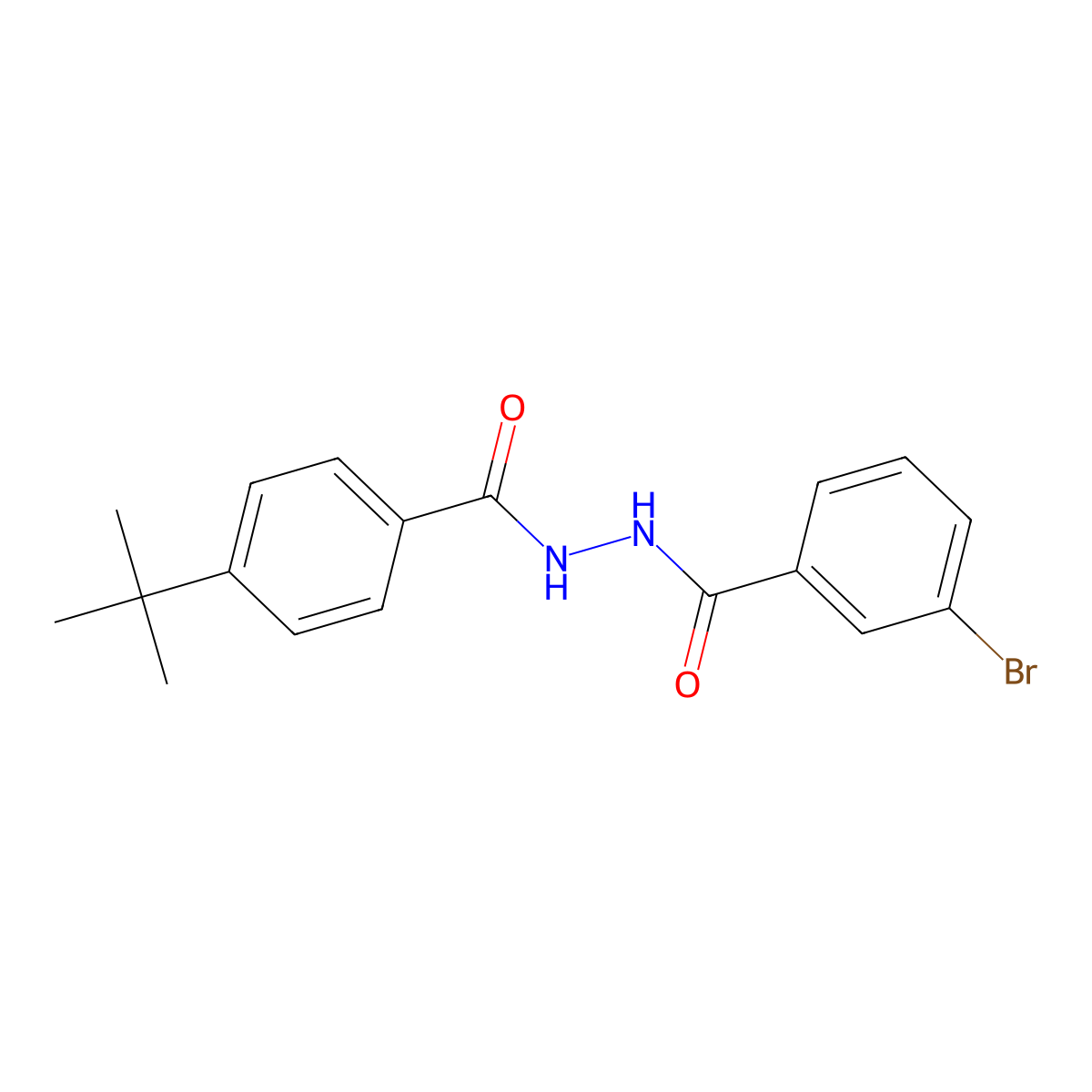 3-bromo-N'-(4-tert-butylbenzoyl)benzohydrazide molecular structure, CAS 415691-68-8
