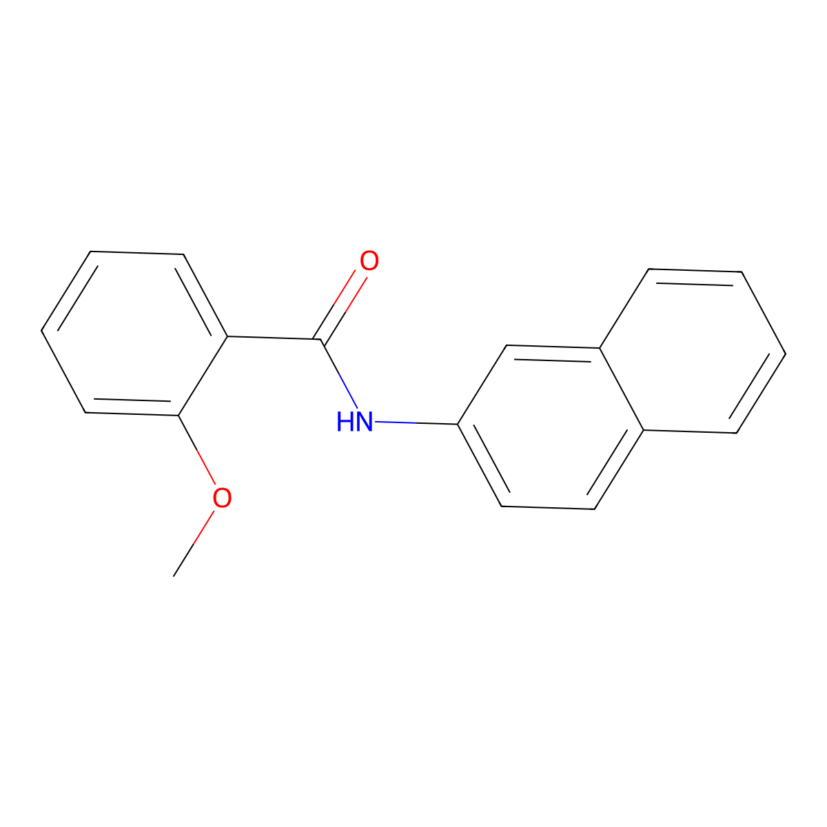 2-methoxy-N-(2-naphthyl)benzamide molecular structure, CAS 415692-30-7