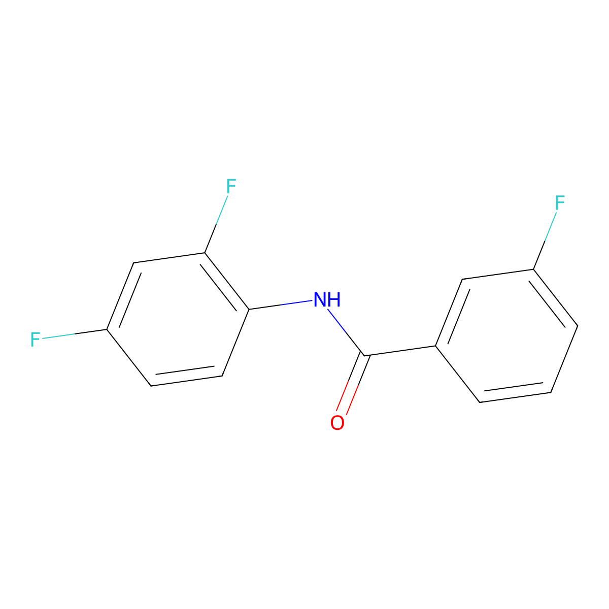 N-(2,4-difluorophenyl)-3-fluorobenzamide molecular structure, CAS 415692-36-3