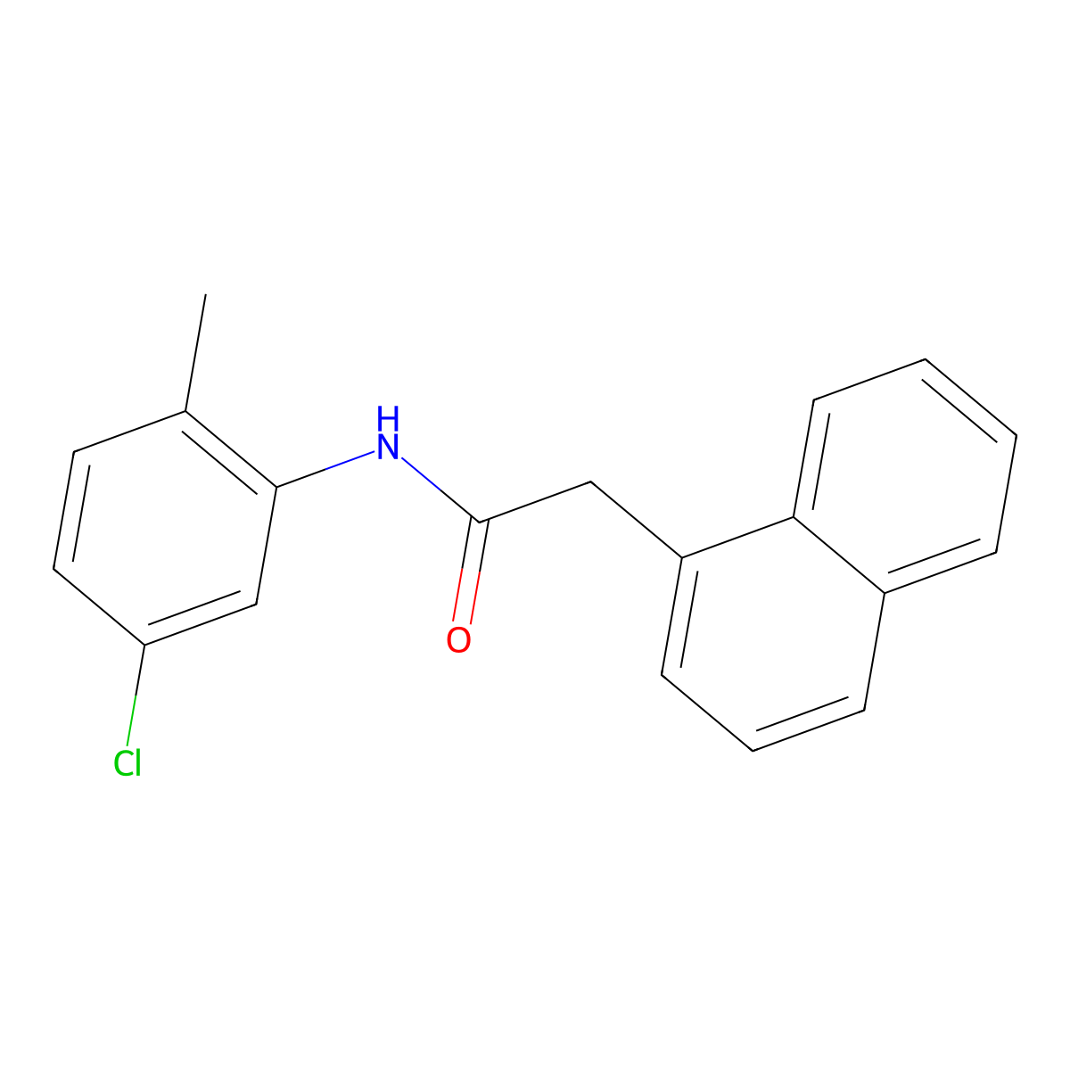 N-(5-chloro-2-methylphenyl)-2-naphthalen-1-ylacetamide molecular structure, CAS 415692-80-7