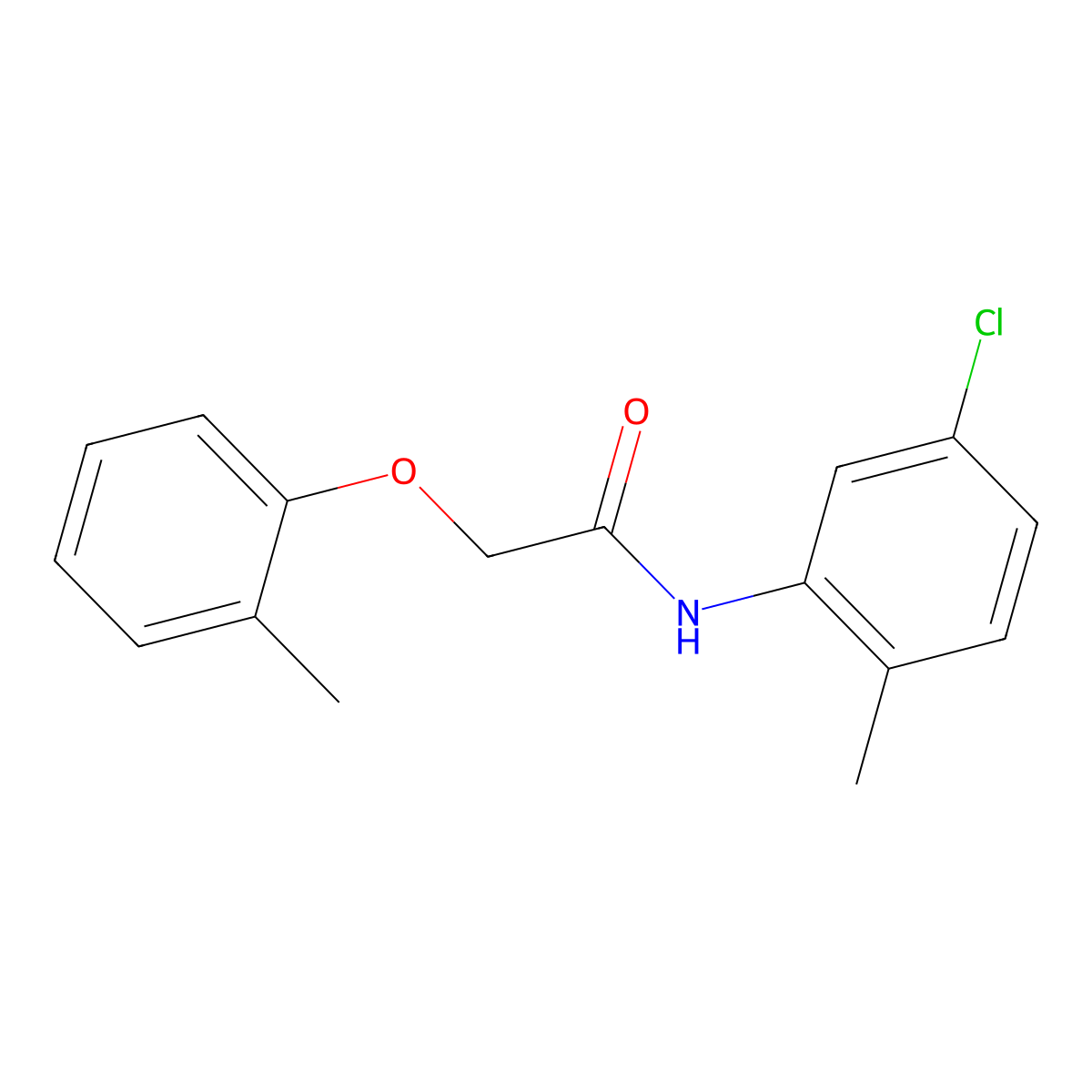 N-(5-chloro-2-methylphenyl)-2-(2-methylphenoxy)acetamide molecular structure, CAS 415692-82-9