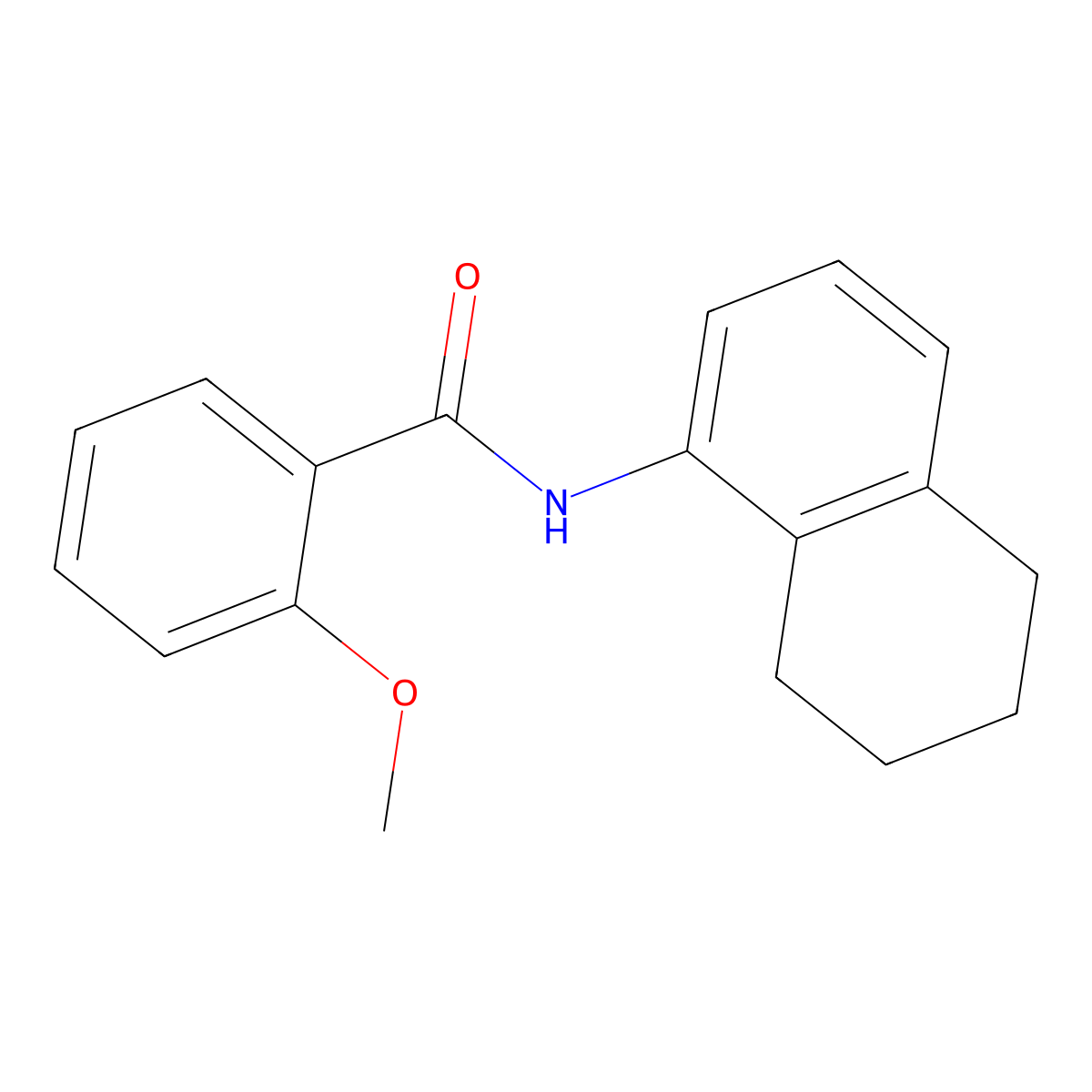 2-methoxy-N-(5,6,7,8-tetrahydronaphthalen-1-yl)benzamide molecular structure, CAS 415693-26-4
