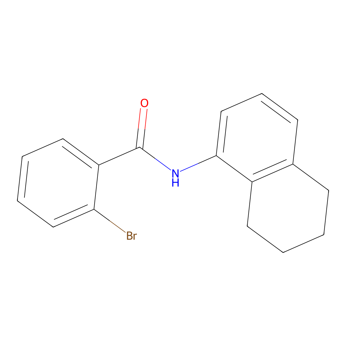2-bromo-N-(5,6,7,8-tetrahydronaphthalen-1-yl)benzamide molecular structure, CAS 415693-50-4