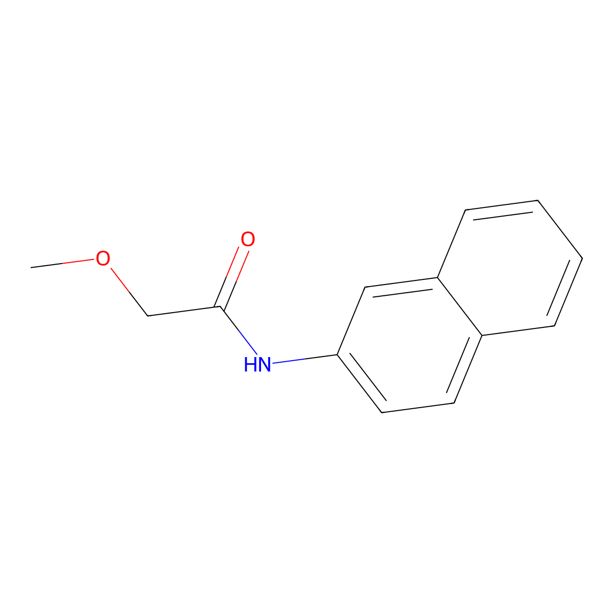 2-methoxy-N-naphthalen-2-ylacetamide molecular structure, CAS 415693-94-6