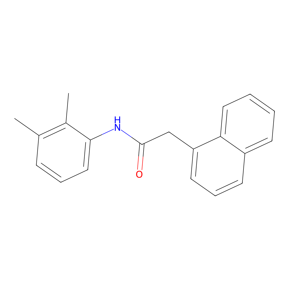 N-(2,3-dimethylphenyl)-2-naphthalen-1-ylacetamide molecular structure, CAS 415694-45-0