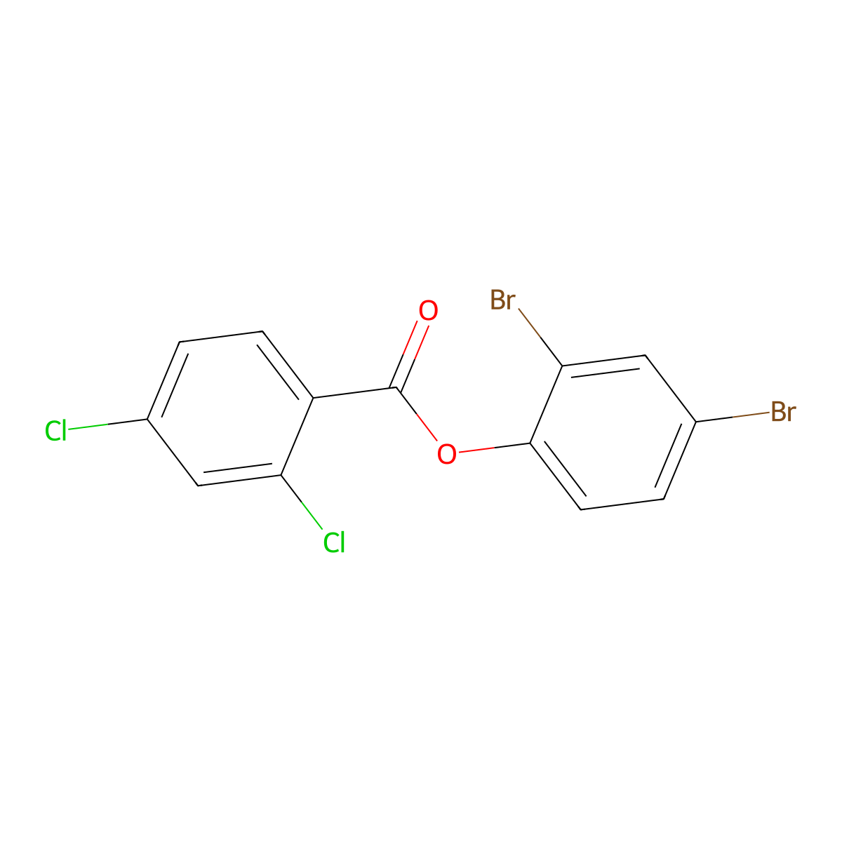 2,4-Dibromophenyl 2,4-dichlorobenzoate molecular structure, CAS 415695-15-7