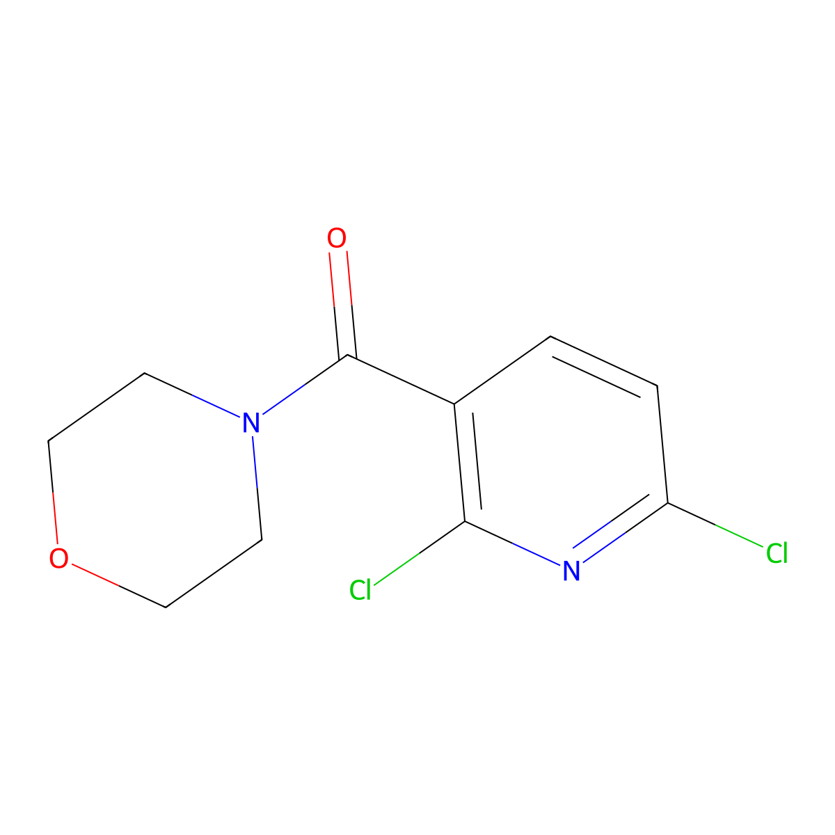 (2,6-Dichloropyridin-3-yl)(morpholino)methanone molecular structure, CAS 415700-14-0