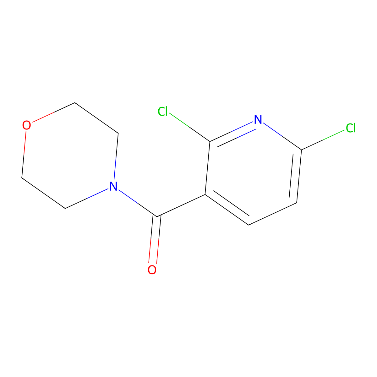 (2,6-Dichloropyridin-3-yl)(morpholino)methanone molecular structure, CAS 415700-14-0