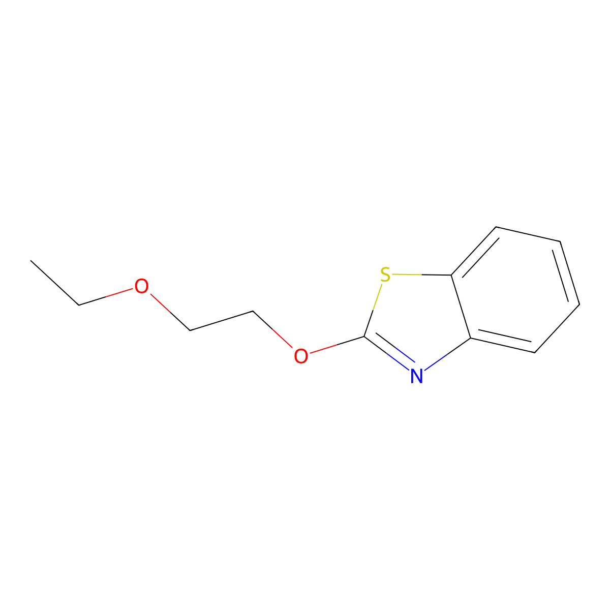 Benzothiazole, 2-(2-ethoxyethoxy)-(9CI) molecular structure, CAS 415711-51-2
