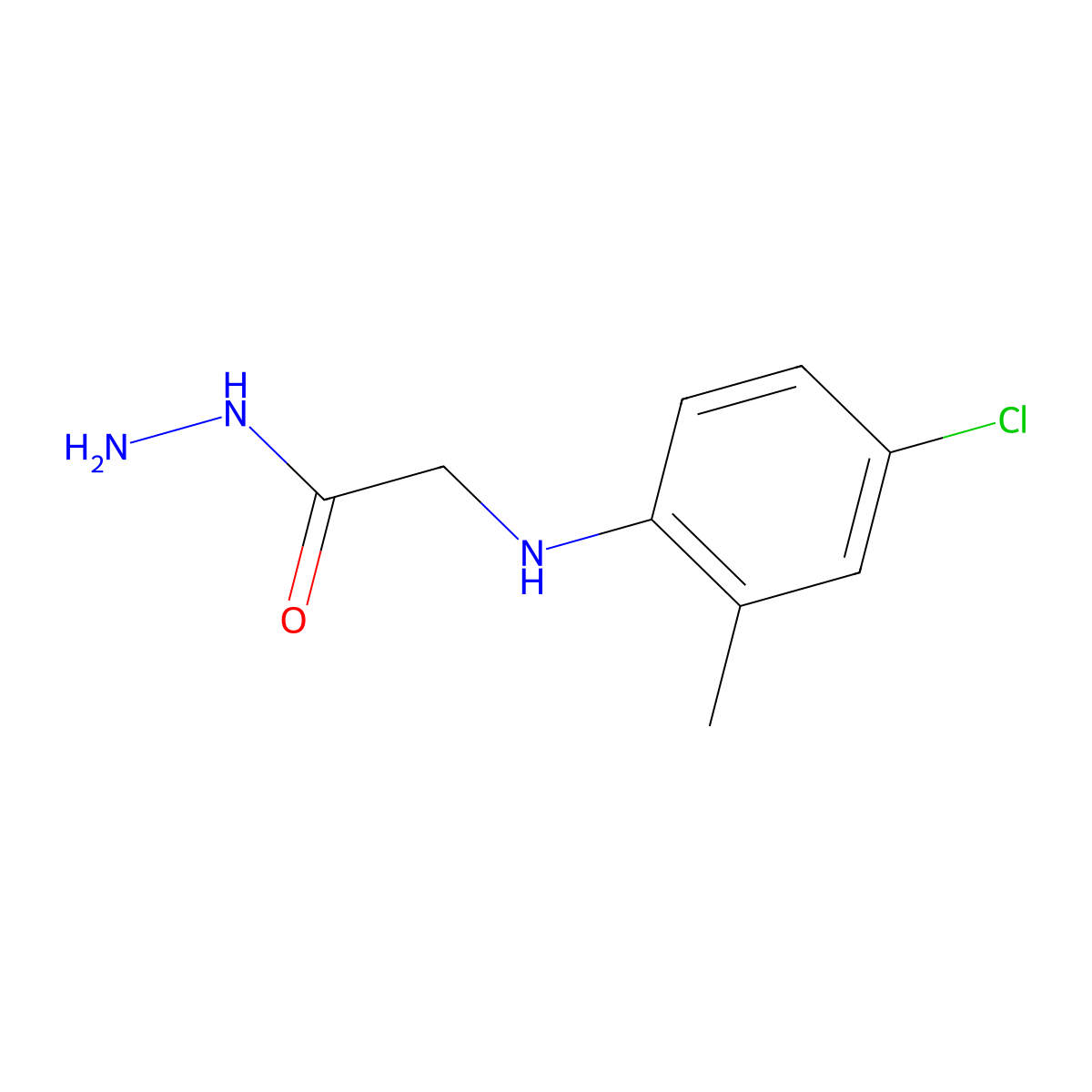 2-[(4-Chloro-2-methylphenyl)amino]acetohydrazide molecular structure, CAS 415711-83-0