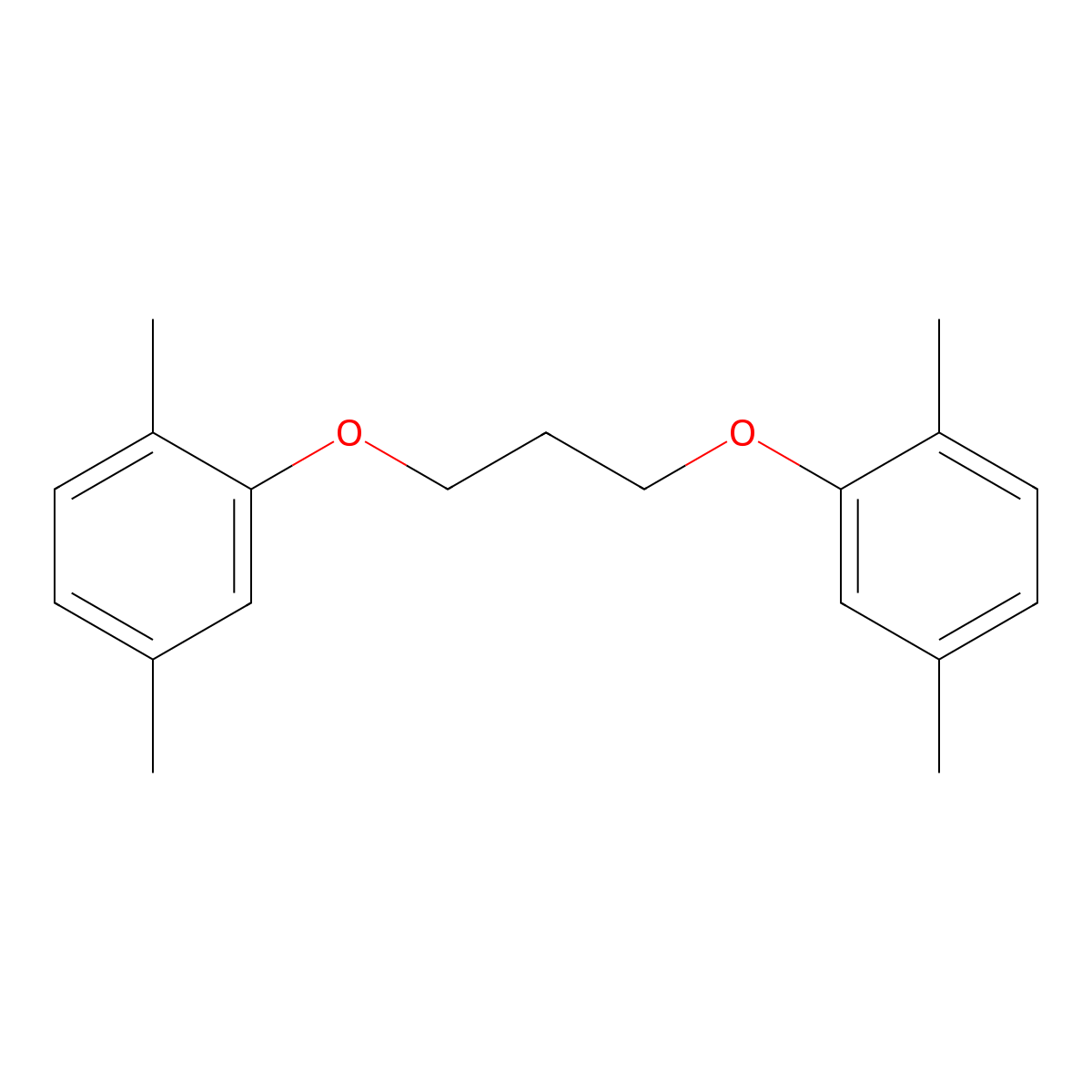 1,1'-(Propane-1,3-diylbis(oxy))bis(2,5-dimethylbenzene) molecular structure, CAS 415724-02-6