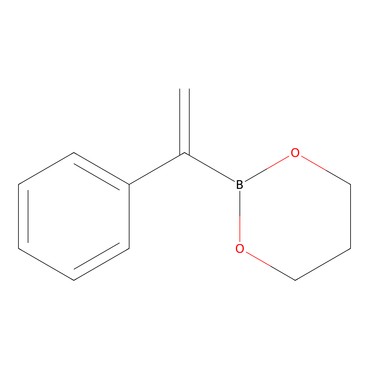 2-(1-Phenylvinyl)-1,3,2-dioxaborinane molecular structure, CAS 415727-02-5