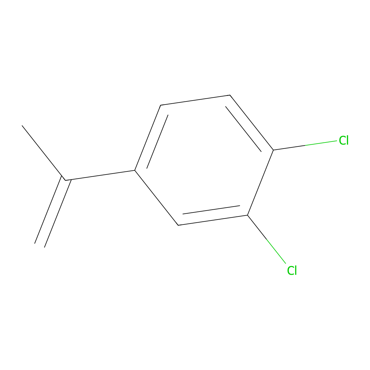 1,2-Dichloro-4-isopropenylbenzene molecular structure, CAS 41575-21-7