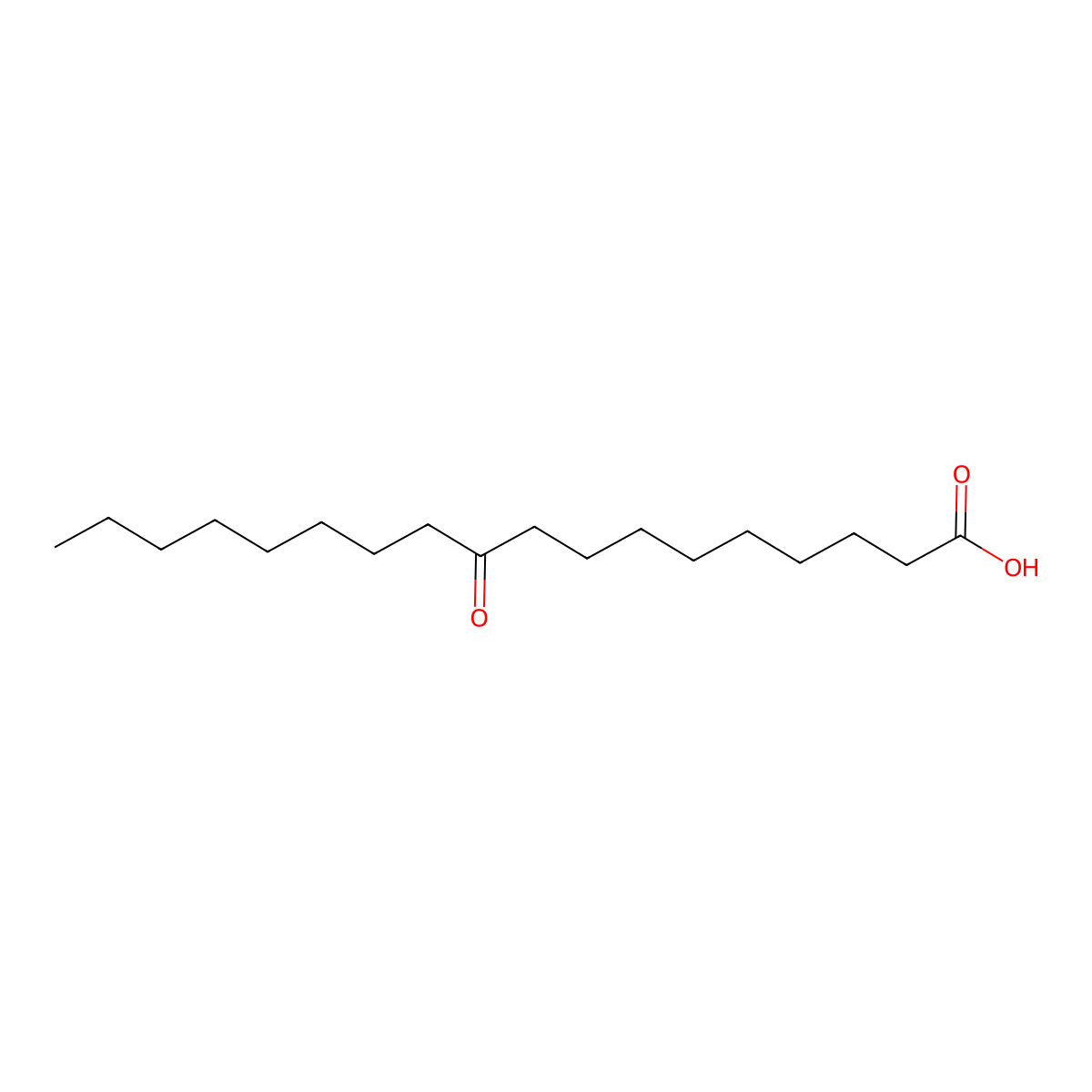 10-Ketostearic acid molecular structure, CAS 4158-12-7