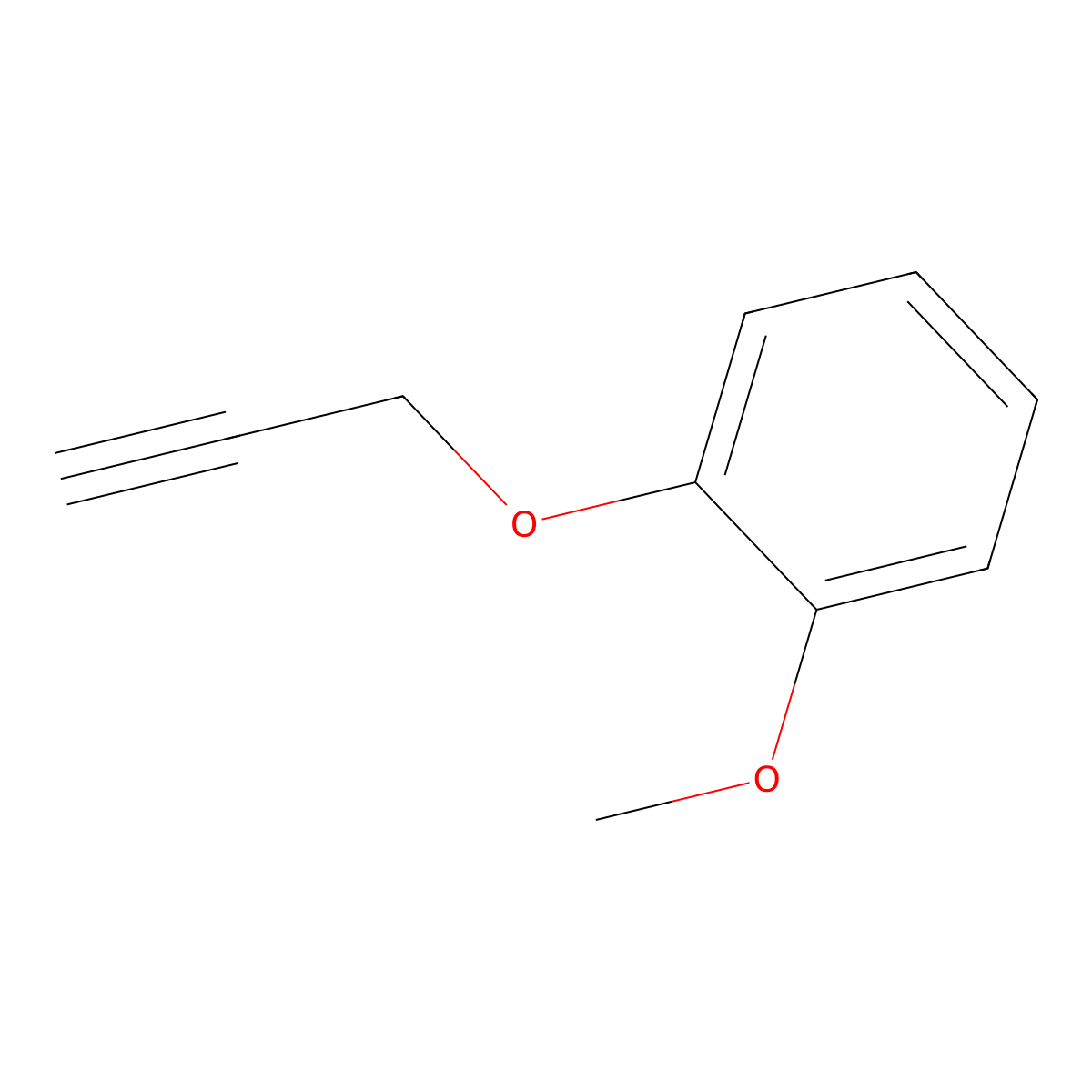 1-Methoxy-2-(prop-2-yn-1-yloxy)benzene molecular structure, CAS 41580-71-6