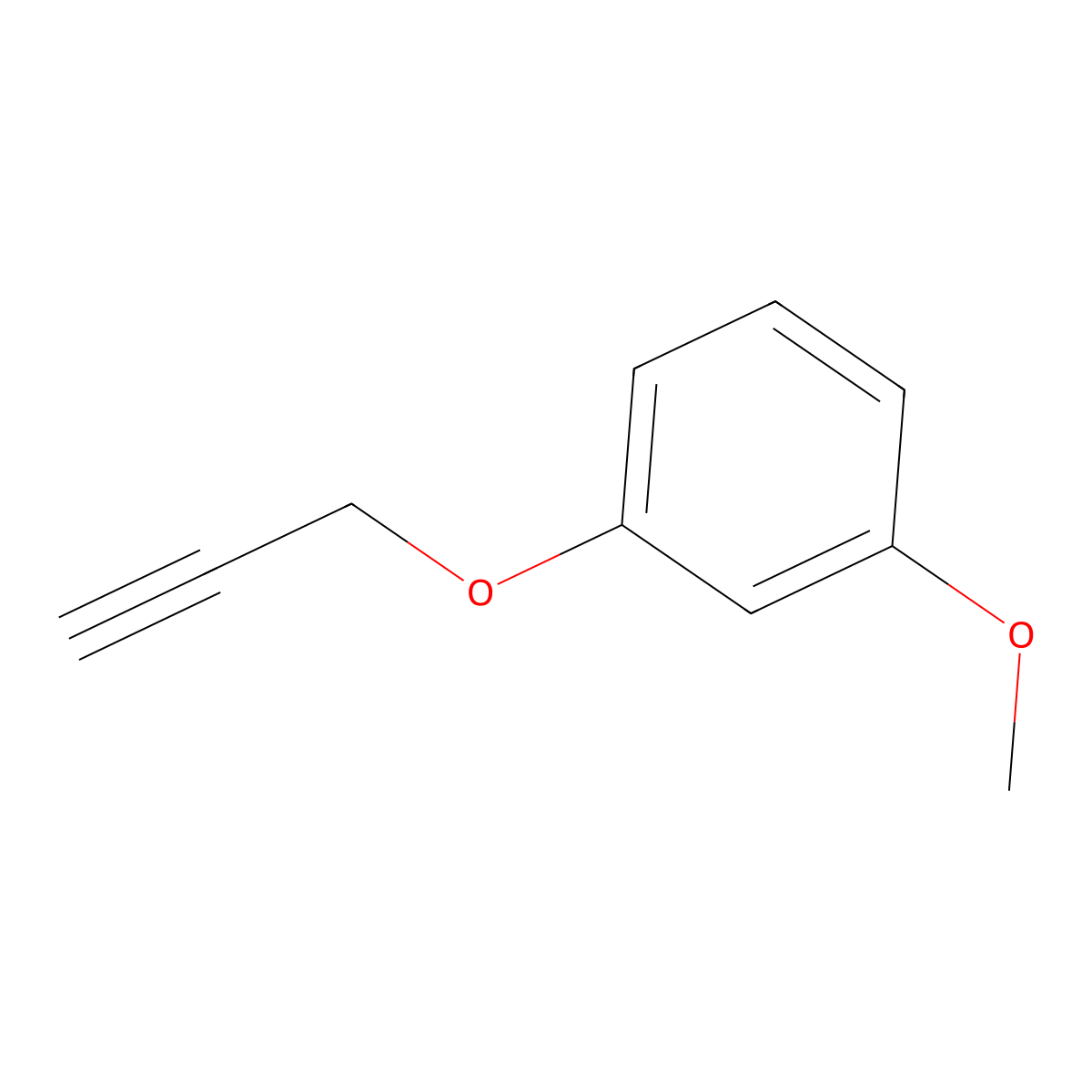 1-Methoxy-3-(prop-2-yn-1-yloxy)benzene molecular structure, CAS 41580-72-7
